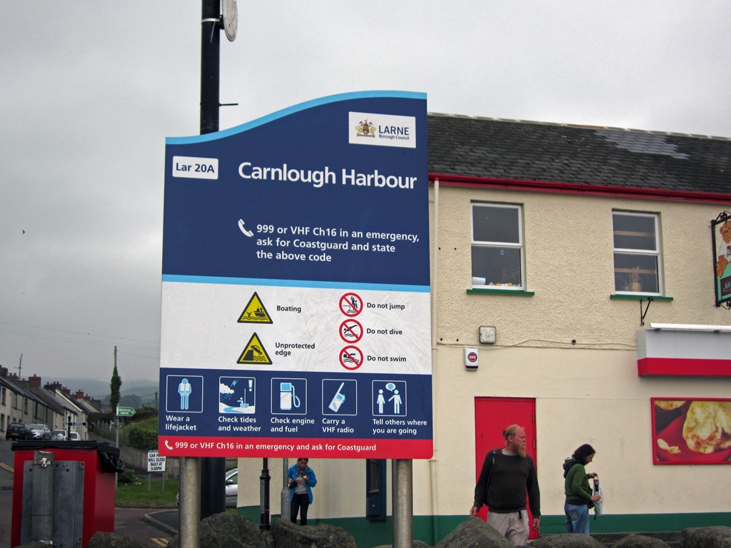 Carnlough Harbour Sign